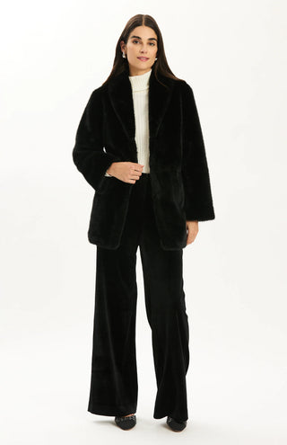 Evie Faux Fur Jacket Black