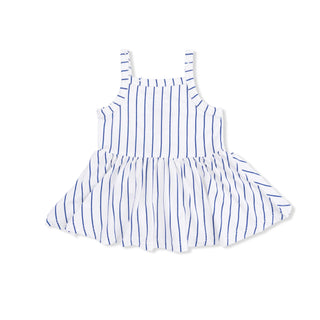 Baseball Stripe Tank With Peplum