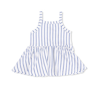 Baseball Stripe Tank With Peplum