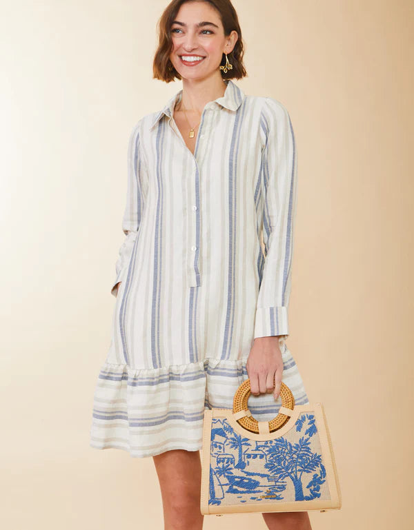 Ivonne Dress Seascape Stripe Blue