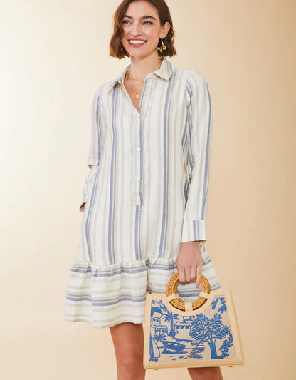 Ivonne Dress Seascape Stripe Blue