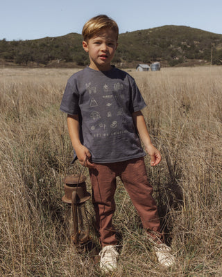 Raw Edge Tee Let’s Go Camping Midnight