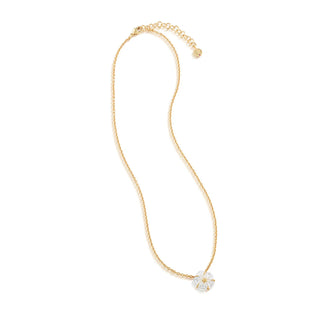 Mermaid Garden Petite Station Necklace 16”+2” MOP