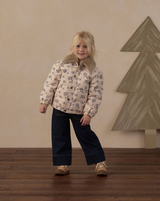 Idyllwild Jacket Blue Floral Natural