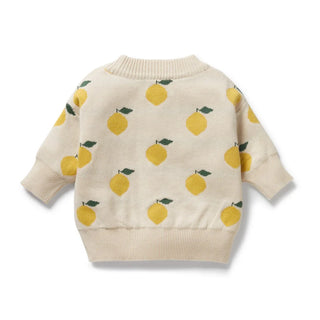 Lemony Organic Knitted Jacquard Jumper