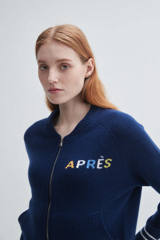 Apres Ski Full Zip Cardigan Navy