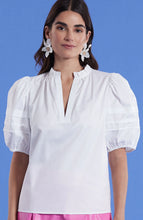 Load image into Gallery viewer, Jenna Sateen Top White