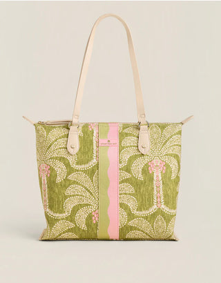 Zip Travel Tote Castillo Green Palms