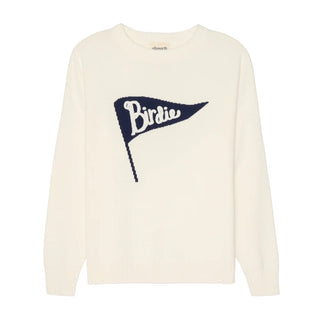 Riley Crewneck Sweater Birdie Pennant Ivory