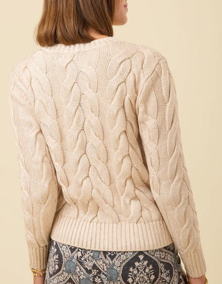Florence Crewneck Sweater Champagne Foil