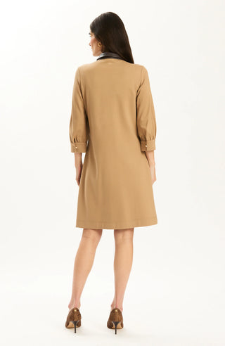 Kat Ponte Dress Latte