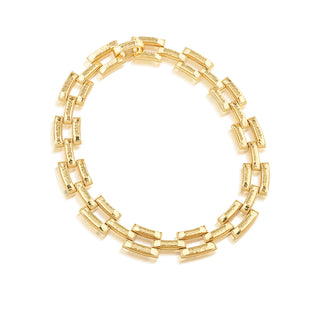 Pathway Link Necklace Gold