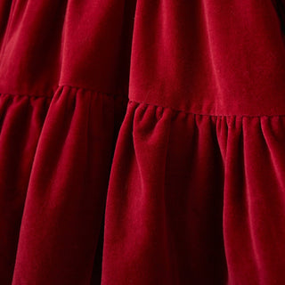 Christmas Red Plaid Dress W/Collar and Bloomers