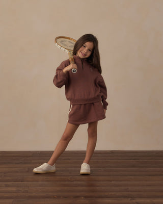 Half-Zip Sweatshirt Mulberry
