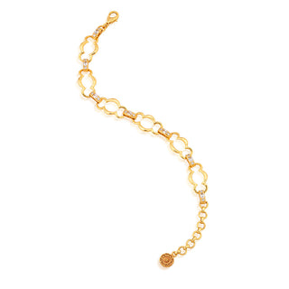 Maharani Grande Chain Bracelet 7.5”+2” Clear Cubic Zirconia