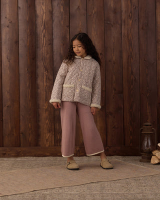 Pointelle Knit Pant Rosewood