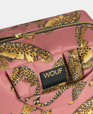 Blush Leopard Large Toiletry Bag