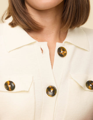 Pippa Cardigan Antique White