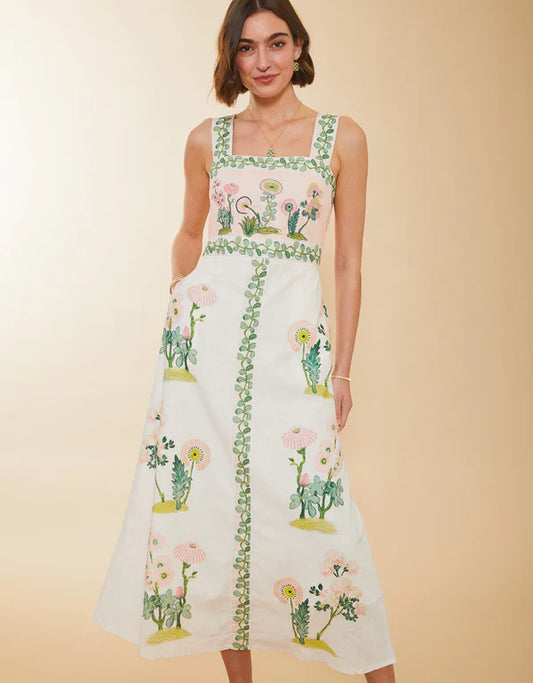 Cleona Midi Dress Enclave Floral Springs