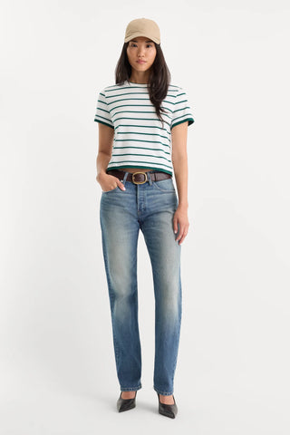 Layered Tee Forest Stripe