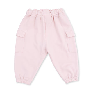 Solid Veiled Pink Fashion Cargo Pants