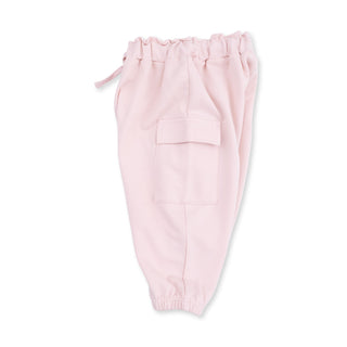 Solid Veiled Pink Fashion Cargo Pants