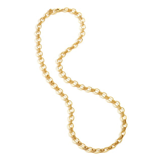 Cleopatra Small Link Necklace Gold 32”