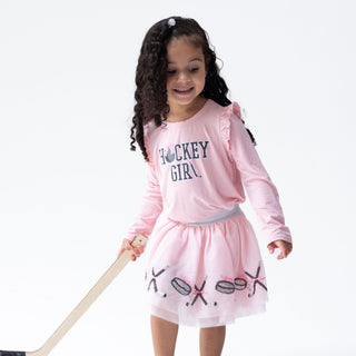 Hockey Tutu Skirt + Bike Shorts Pink