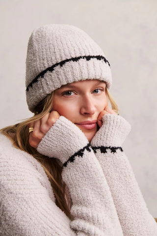 CozyChic Ribbed Blanket Stitch Beanie