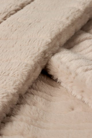 Dream Channel Faux Fur Blanket Bag Set Sandstone