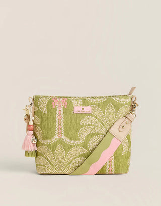 Febee Shoulder Crossbody Castillo Green Palms