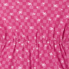 Load image into Gallery viewer, Pink Palm Tree Print Romper