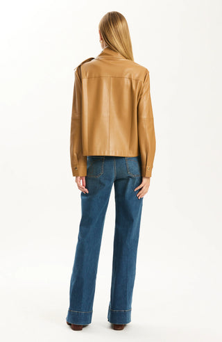 Rebecca Leather Tie Latte