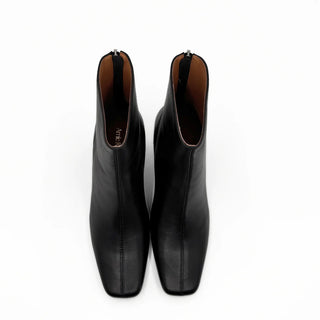 Harlow Leather Booties Black