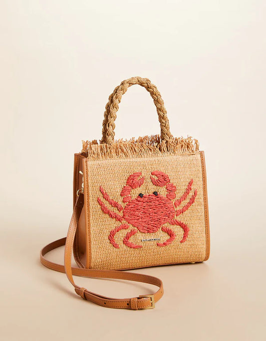 Woven Dune Satchel Hamilton Crab