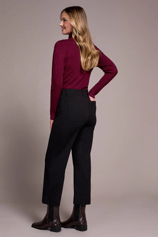 High Rise Capri Pant Black