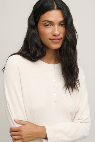 CozyChic Ultra Lite Scallop Dolman Henley