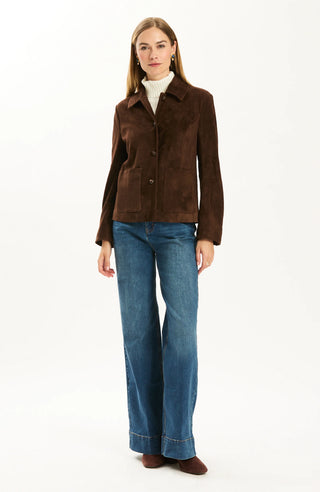 Corey Lamb Suede Jacket Bison