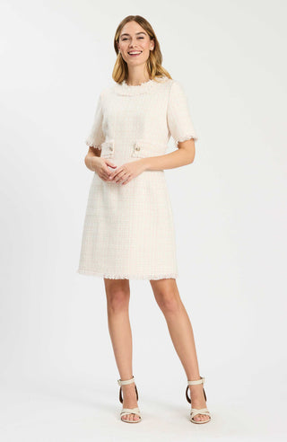 Blair Boucle Dress Cloud