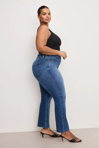 Soft Tech Good Legs Cropped Mini Boot Jeans Indigo818