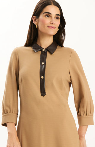 Kat Ponte Dress Latte