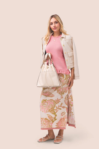 Jersey Midi Skirt Castillo Jacobean Cream