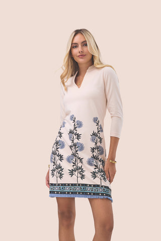 Kit Jersey Dress St. Augustine Stems Blue