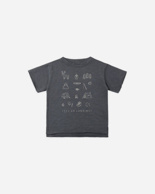 Raw Edge Tee Let’s Go Camping Midnight