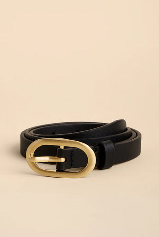 Siren Skinny Belt Black
