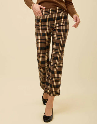 Maren Kick Flare Pant Guerard Estate Plaid
