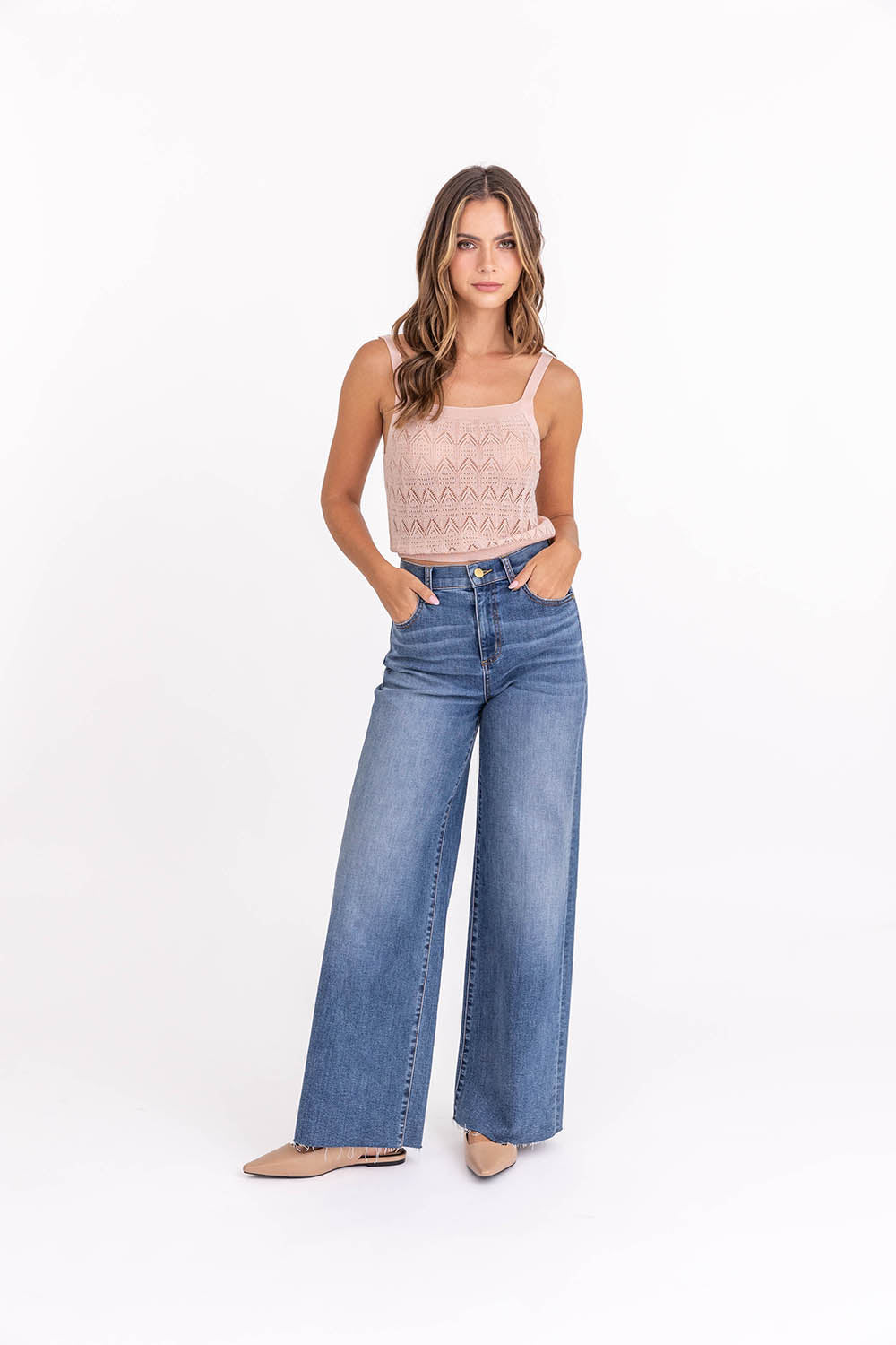 Hudson Wide Leg Jean Rainey