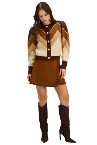 Whipstitch Ezra Skirt Chestnut