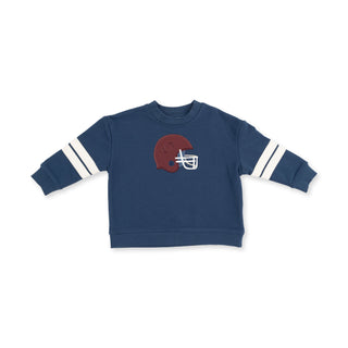 Varsity Stripes Sweatshirt + Maroon Helmet