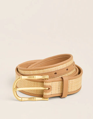 Ella Seagrass Belt Pecan
